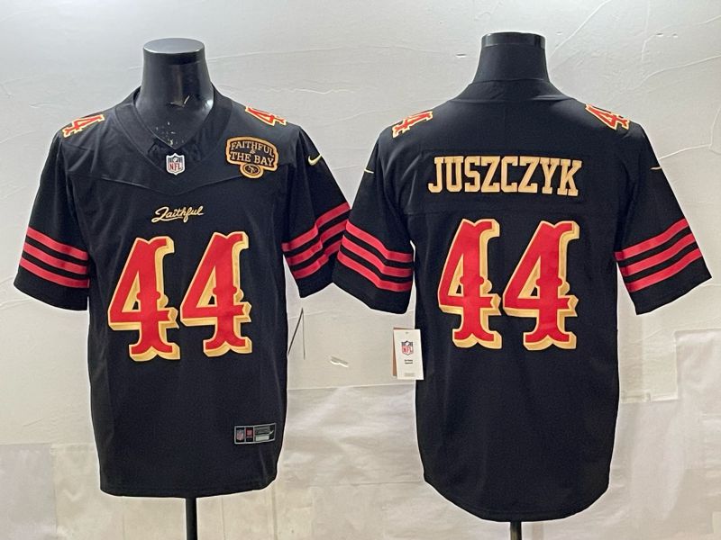 Men 2025 San Francisco 49ers #44 Juszczyk black 5th generation Nike Limited NFL Jersey style 034->san francisco 49ers->NFL Jersey
